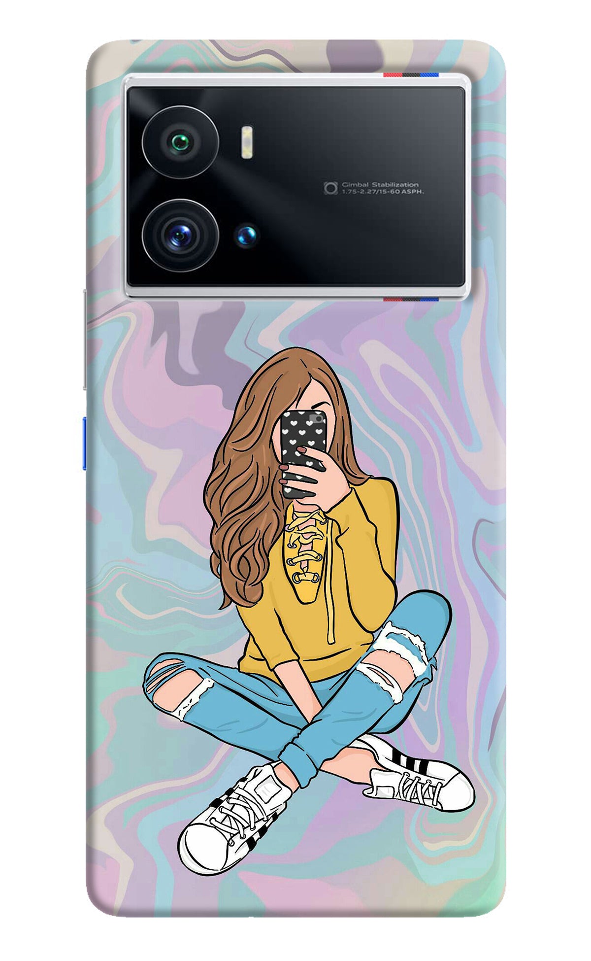 Selfie Girl iQOO 9 Pro 5G Back Cover