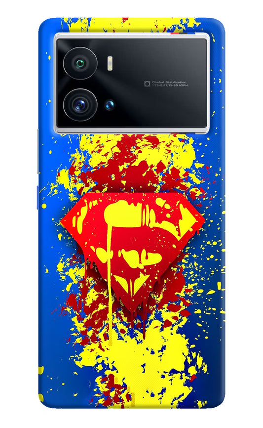 Superman logo iQOO 9 Pro 5G Hard Case Back Cover by Casekaro