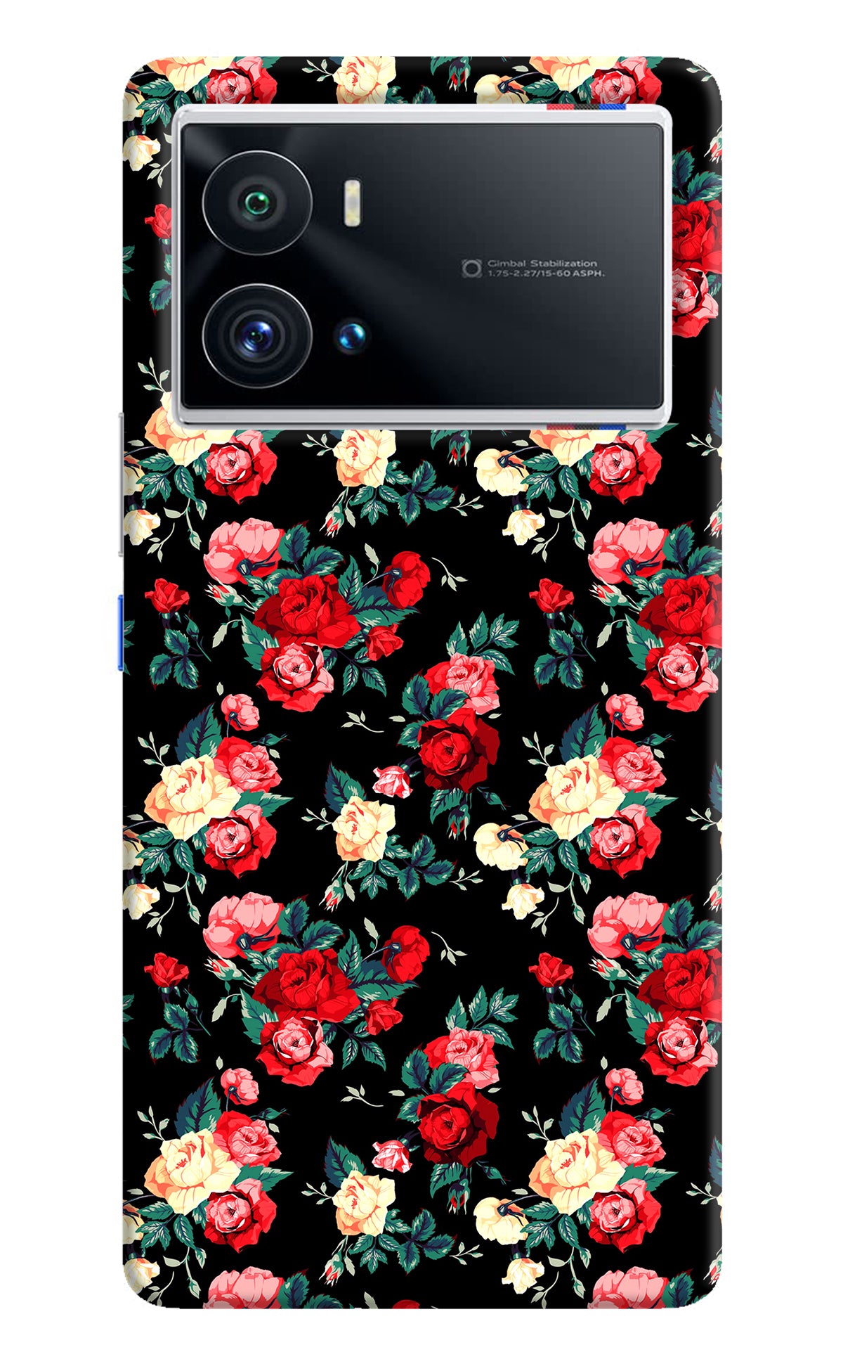 Rose Pattern iQOO 9 Pro 5G Back Cover