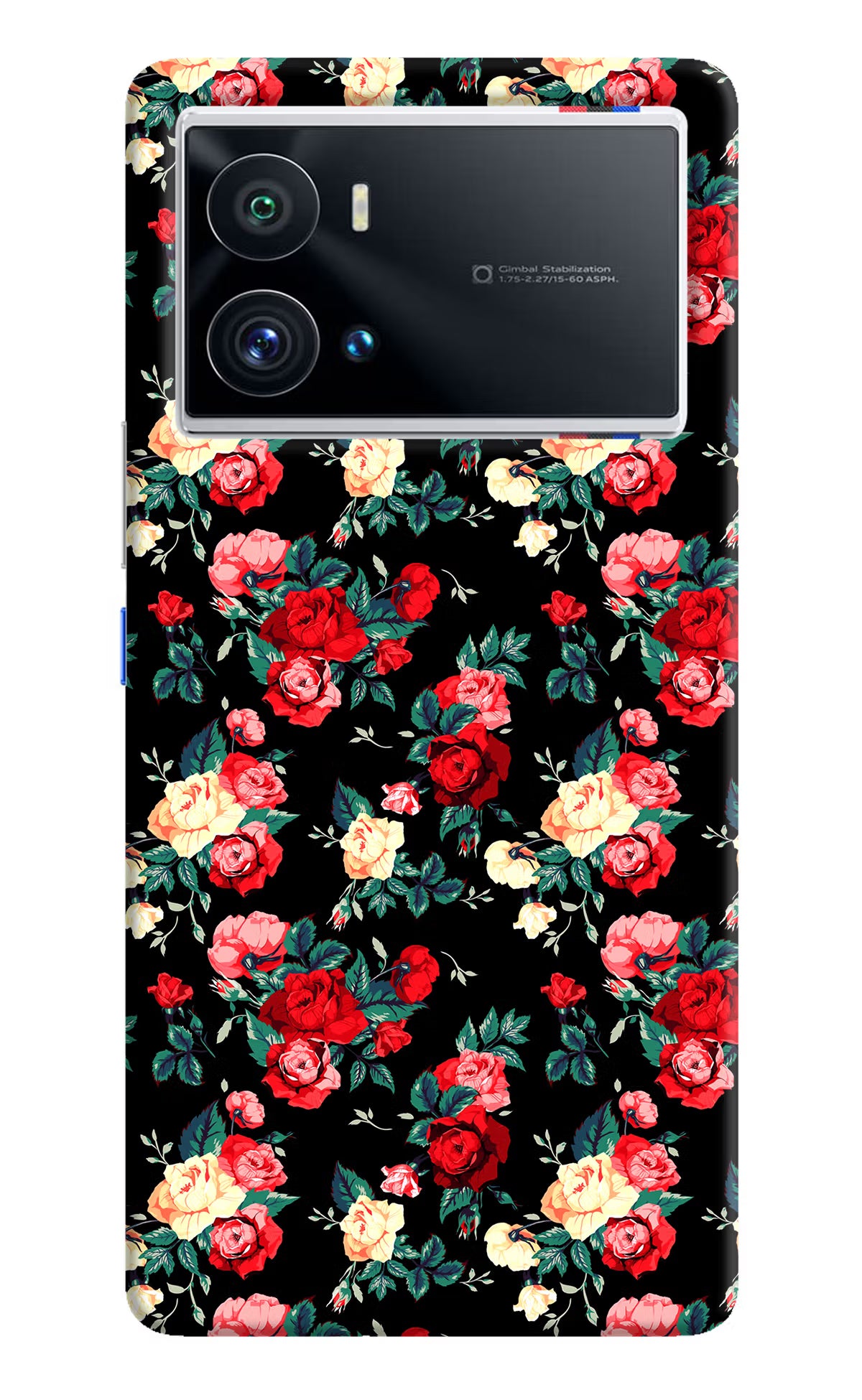 Rose Pattern iQOO 9 Pro 5G Hard Case Back Cover by Casekaro