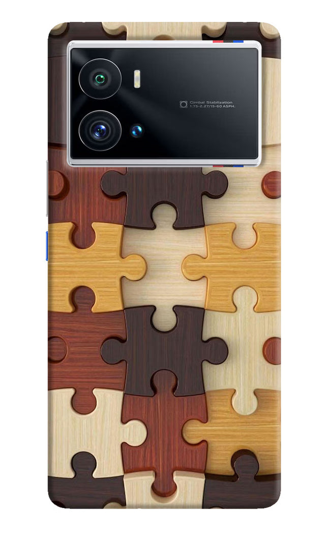 Wooden Puzzle iQOO 9 Pro 5G Hard Case Back Cover by Casekaro