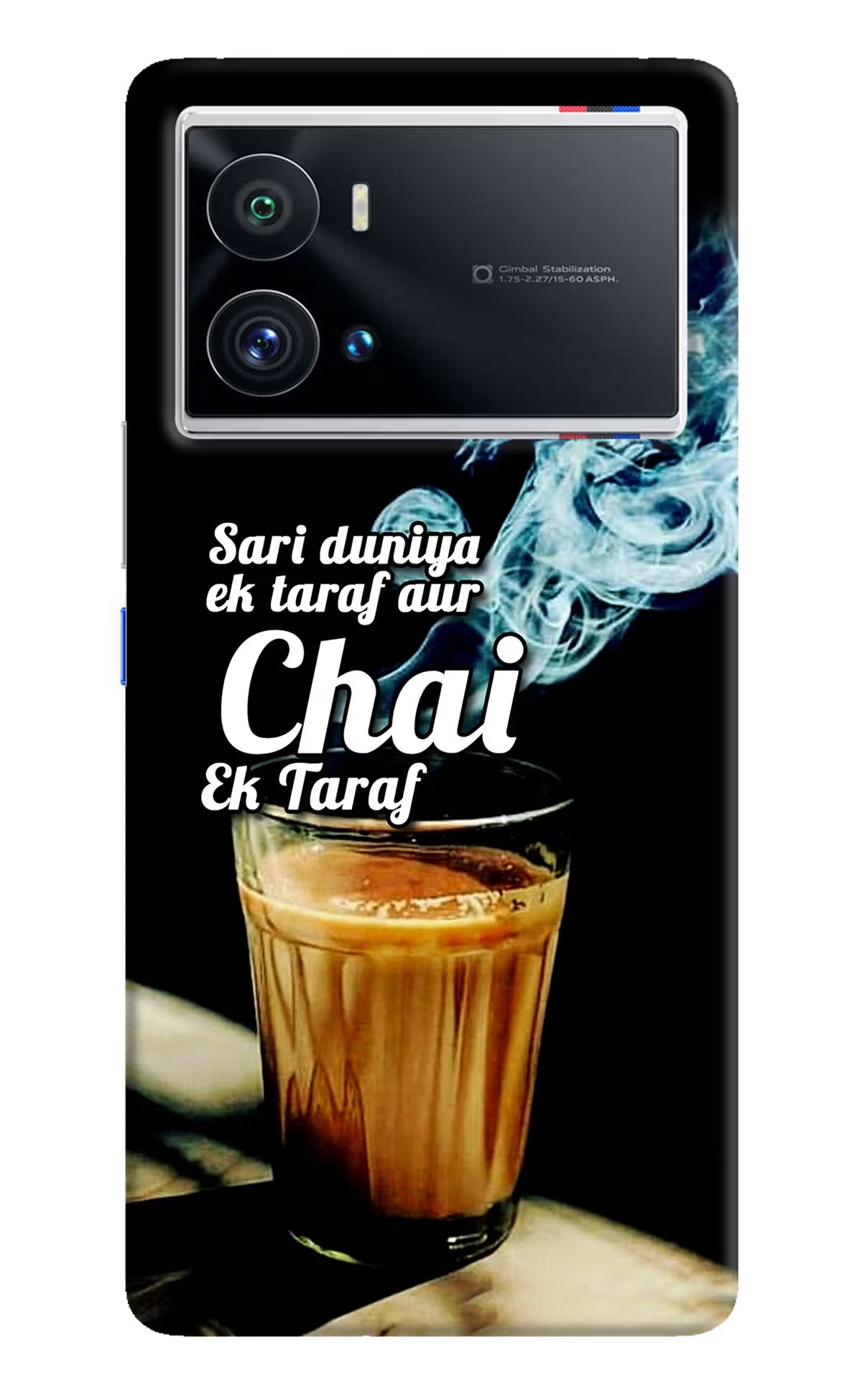 Chai Ek Taraf Quote iQOO 9 Pro 5G Hard Case Back Cover by Casekaro