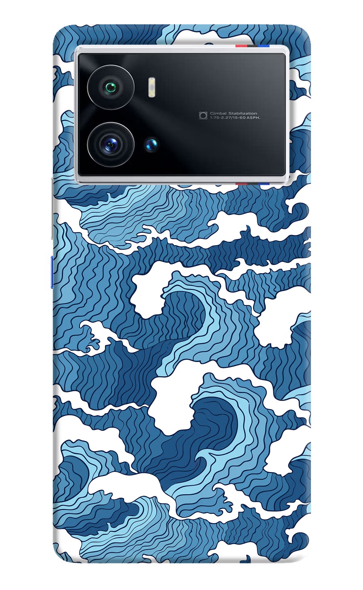 Blue Waves iQOO 9 Pro 5G Hard Case Back Cover by Casekaro