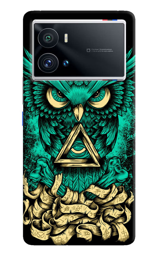 Green Owl iQOO 9 Pro 5G Hard Case Back Cover by Casekaro