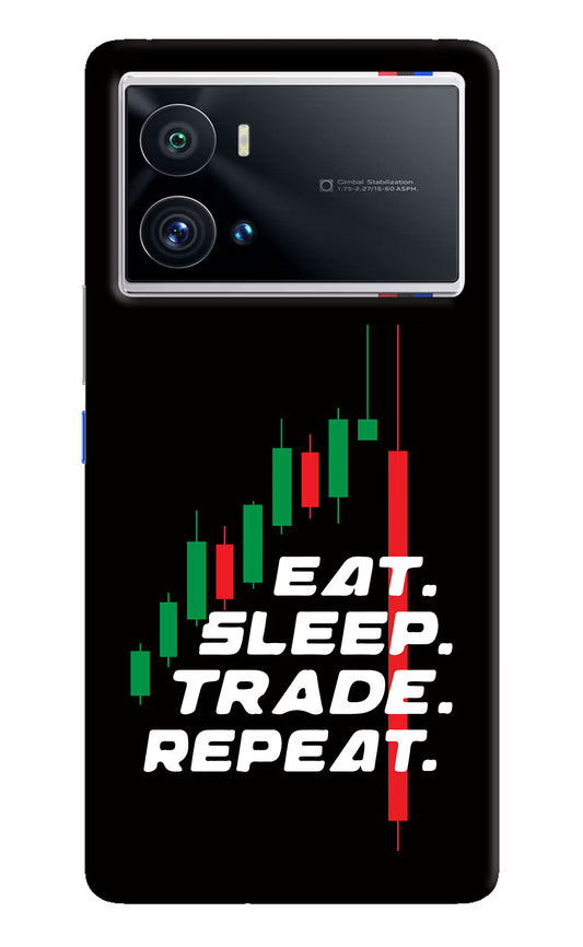 Eat Sleep Trade Repeat iQOO 9 Pro 5G Hard Case Back Cover by Casekaro