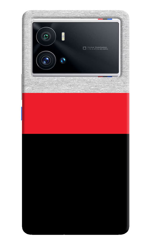 Tri Color Pattern iQOO 9 Pro 5G Hard Case Back Cover by Casekaro