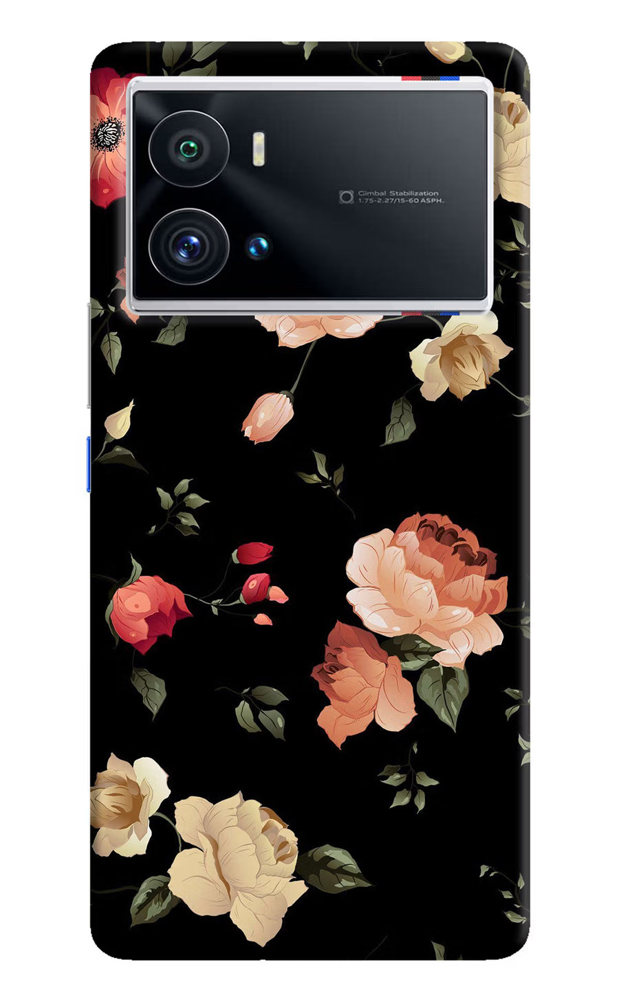 Flowers iQOO 9 Pro 5G Back Cover, Hard case