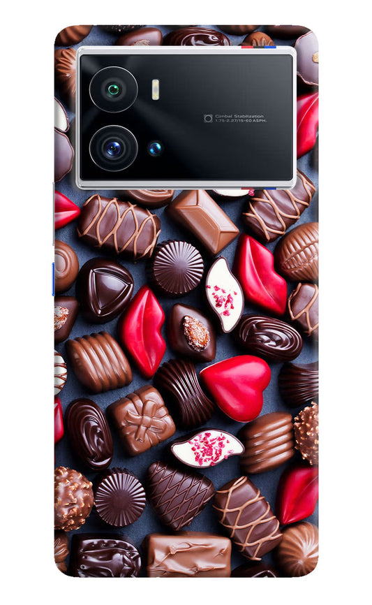 Chocolates iQOO 9 Pro 5G Hard Case Back Cover by Casekaro