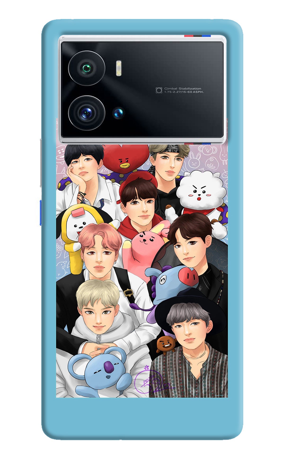 BTS with animals iQOO 9 Pro 5G Back Cover