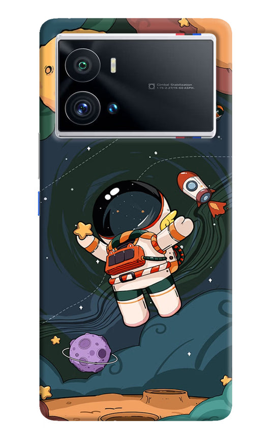 Cartoon Astronaut iQOO 9 Pro 5G Hard Case Back Cover by Casekaro