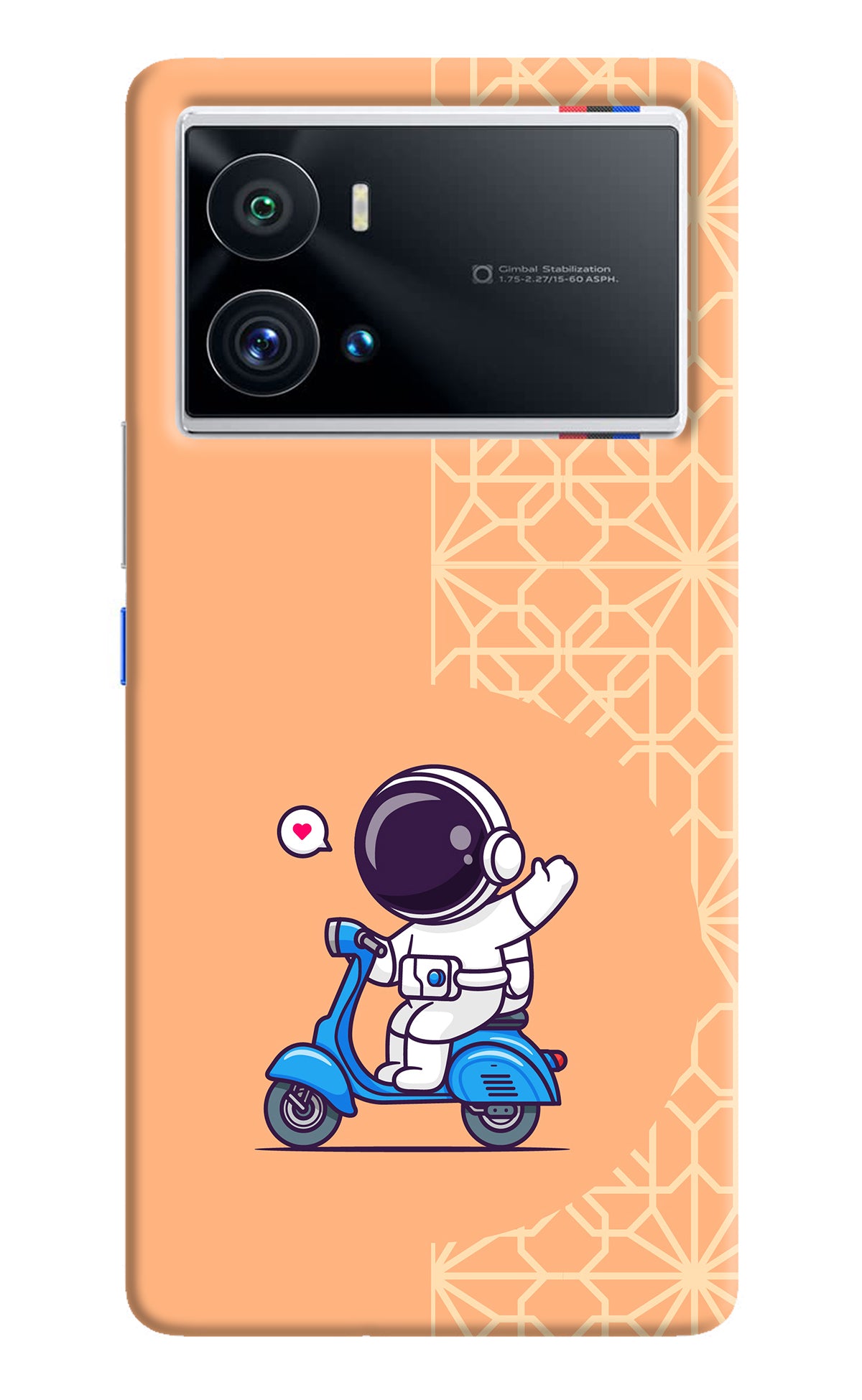 Cute Astronaut Riding iQOO 9 Pro 5G Back Cover