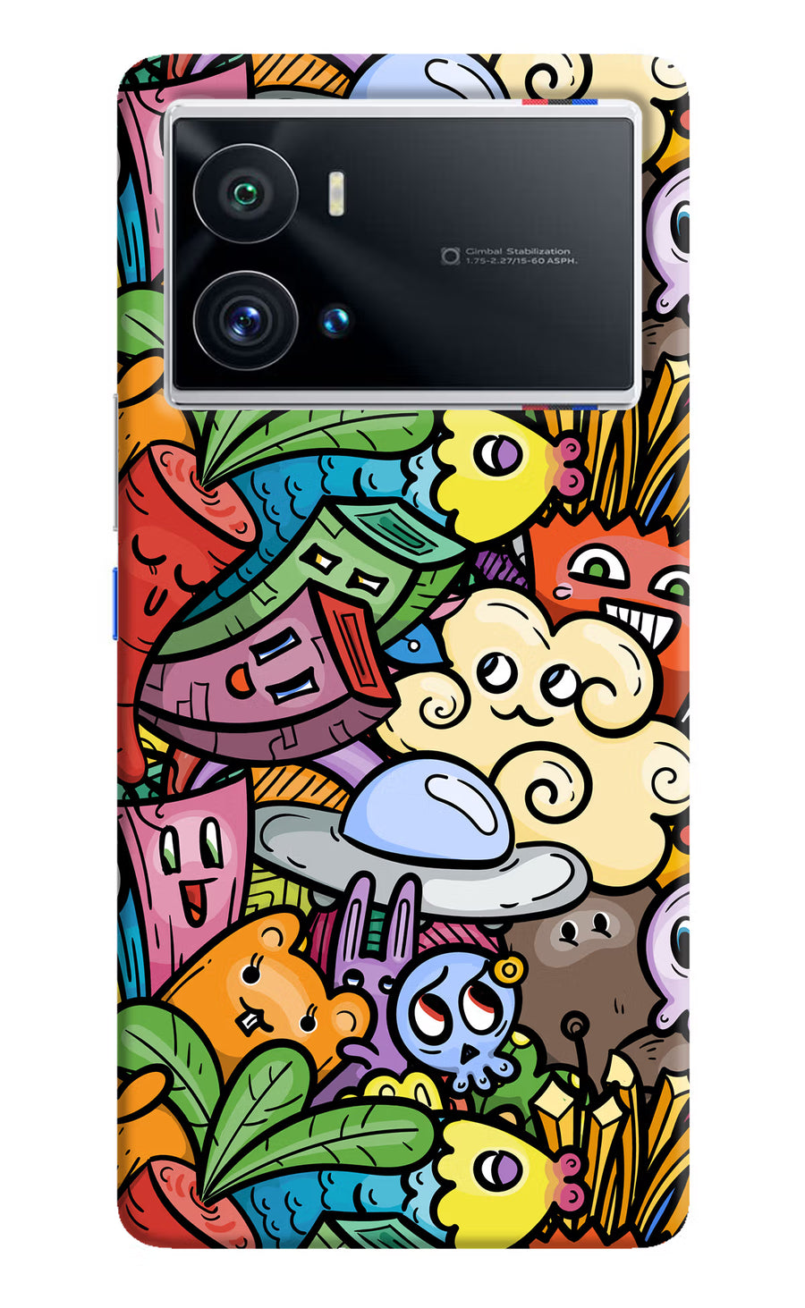 Veggie Doodle iQOO 9 Pro 5G Back Cover, Hard case