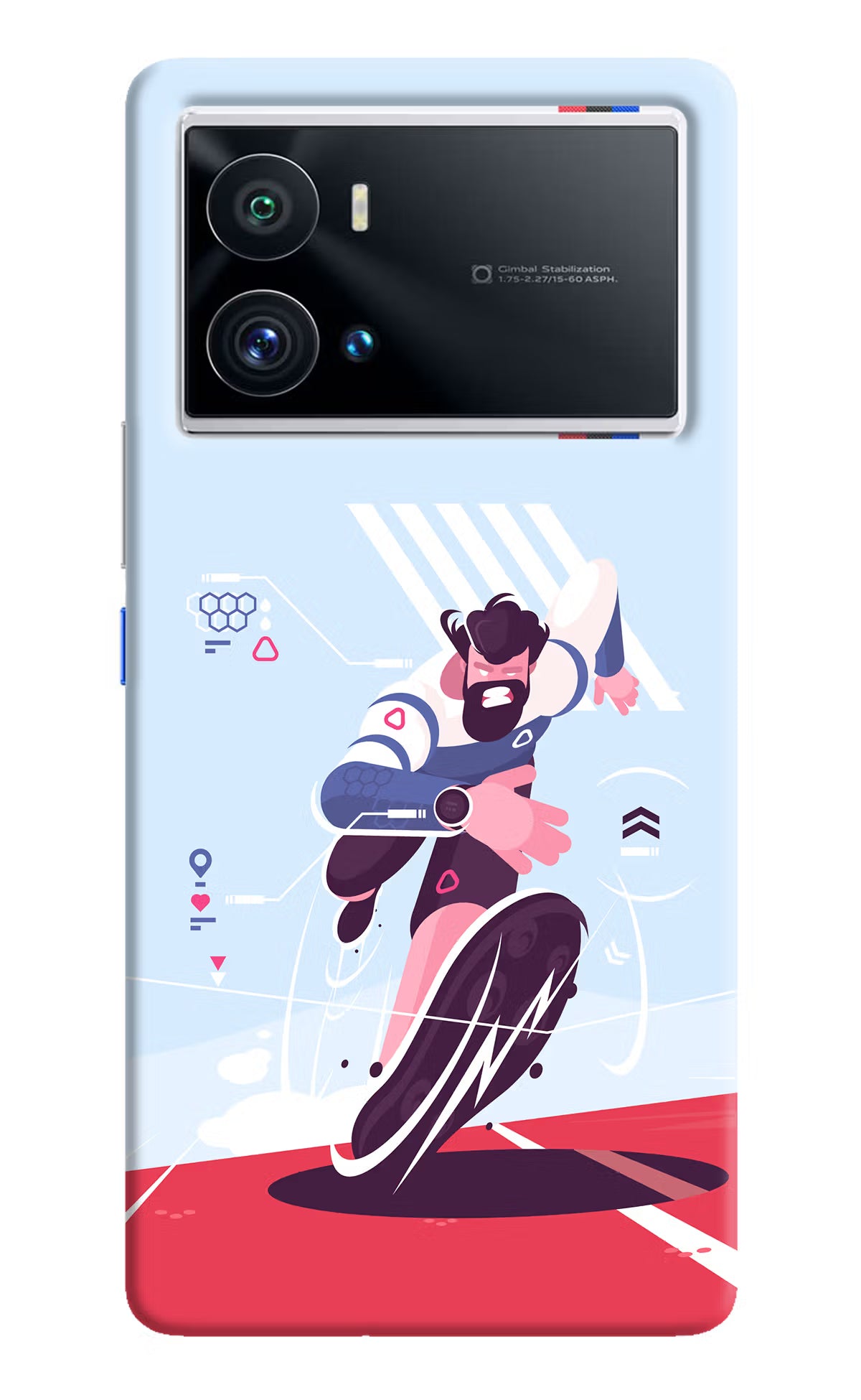 Run Pro iQOO 9 Pro 5G Hard Case Back Cover by Casekaro