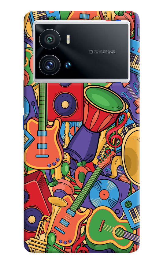 Music Instrument Doodle iQOO 9 Pro 5G Hard Case Back Cover by Casekaro
