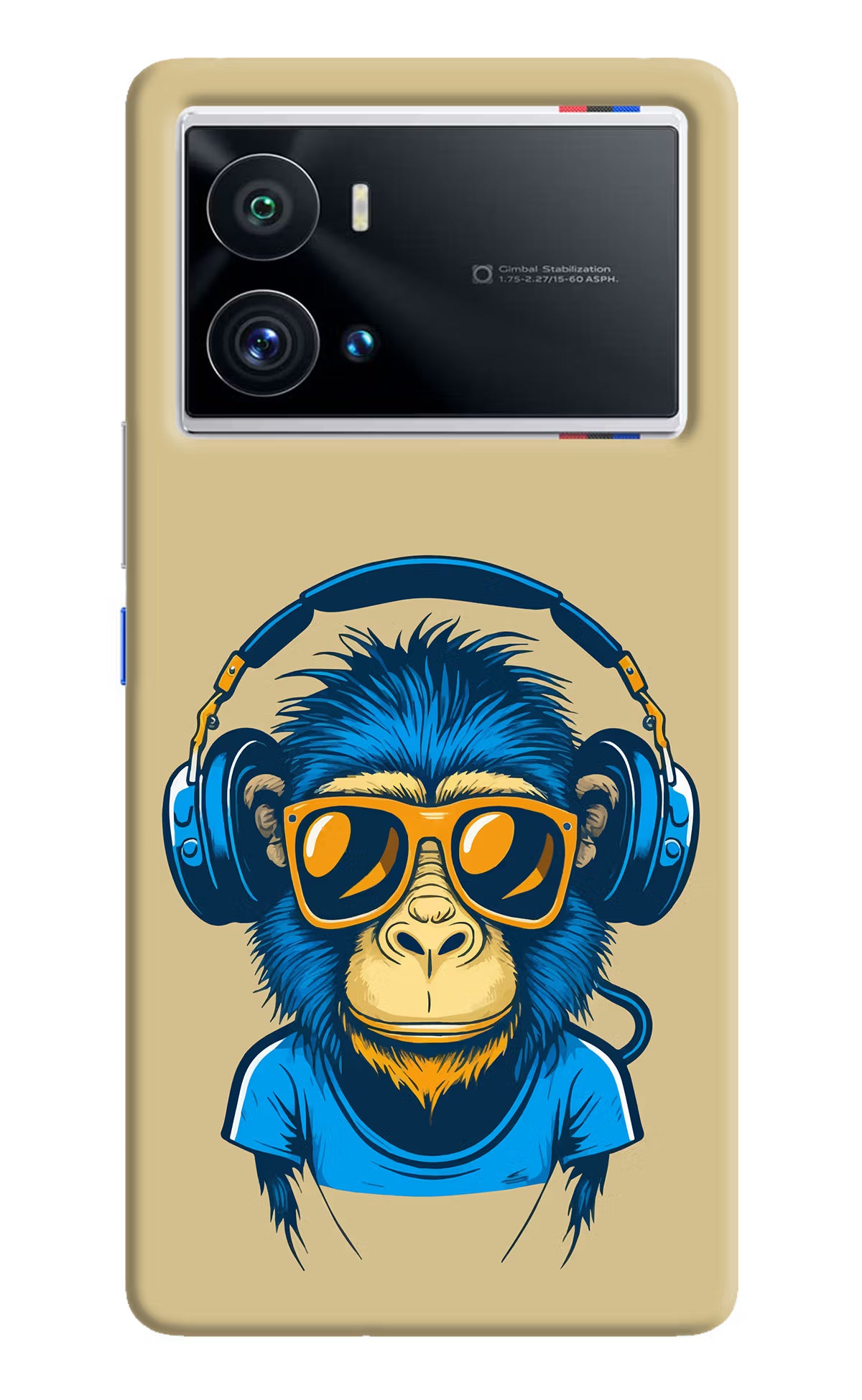 Monkey Headphone iQOO 9 Pro 5G Hard Case Back Cover by Casekaro