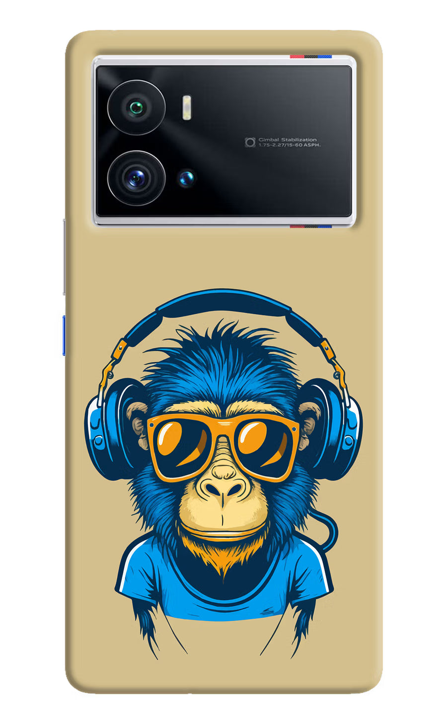 Monkey Headphone iQOO 9 Pro 5G Back Cover, Hard case