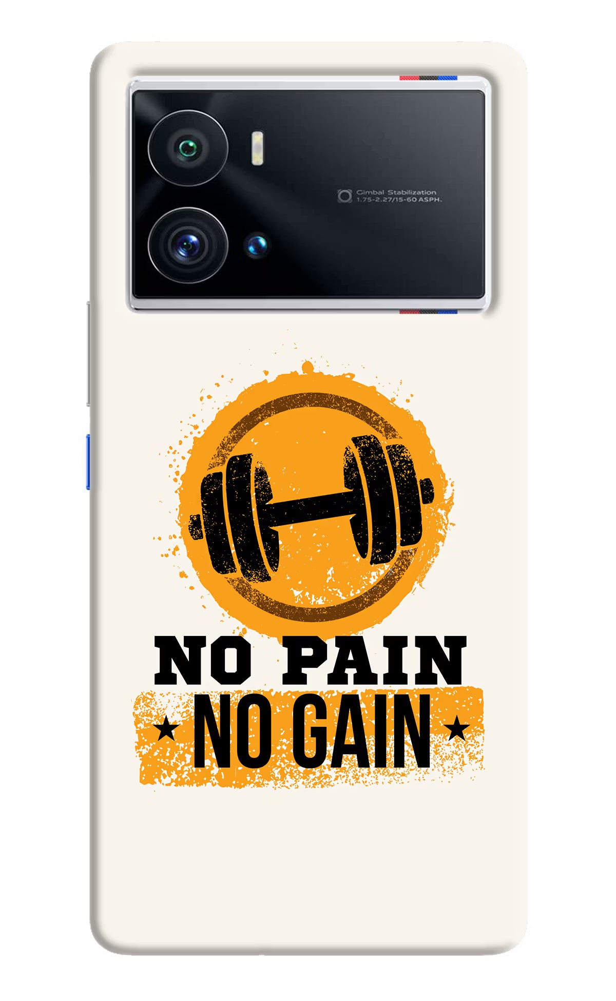 No Pain No Gain iQOO 9 Pro 5G Hard Case Back Cover by Casekaro