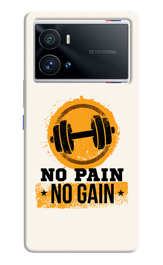 No Pain No Gain iQOO 9 Pro 5G Hard Case Back Cover by Casekaro