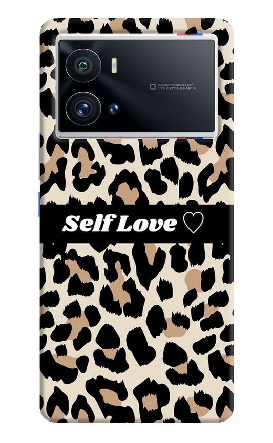 Leopard Print Self Love iQOO 9 Pro 5G Hard Case Back Cover by Casekaro