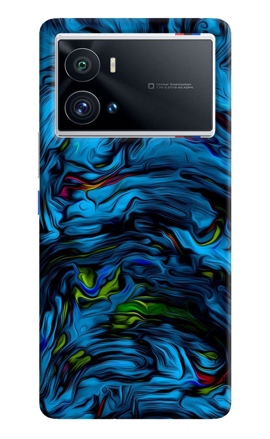 Dark Blue Abstract iQOO 9 Pro 5G Back Cover