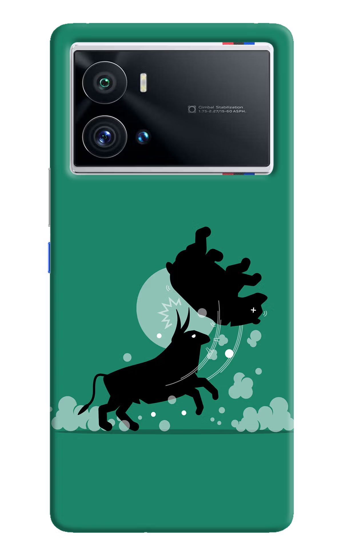 Bull Conqueror iQOO 9 Pro 5G Hard Case Back Cover by Casekaro