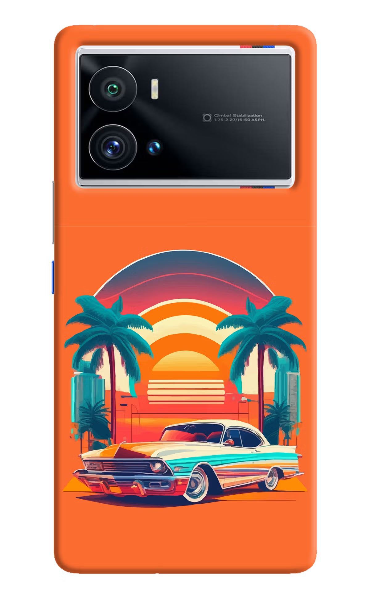 Palm Drive 80s iQOO 9 Pro 5G Hard Case Back Cover by Casekaro
