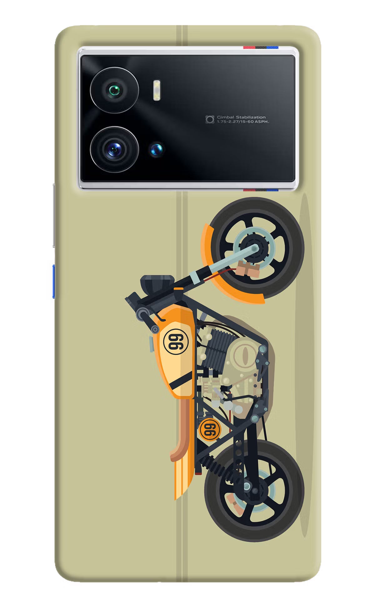 Vertical Speedster iQOO 9 Pro 5G Hard Case Back Cover by Casekaro