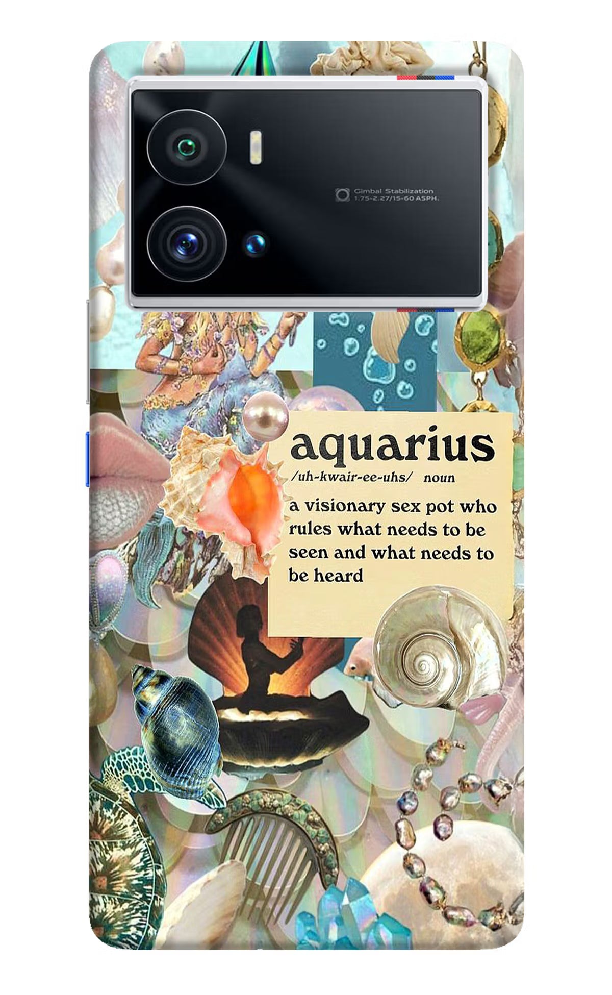 Aquarius Zodiac iQOO 9 Pro 5G Hard Case Back Cover by Casekaro