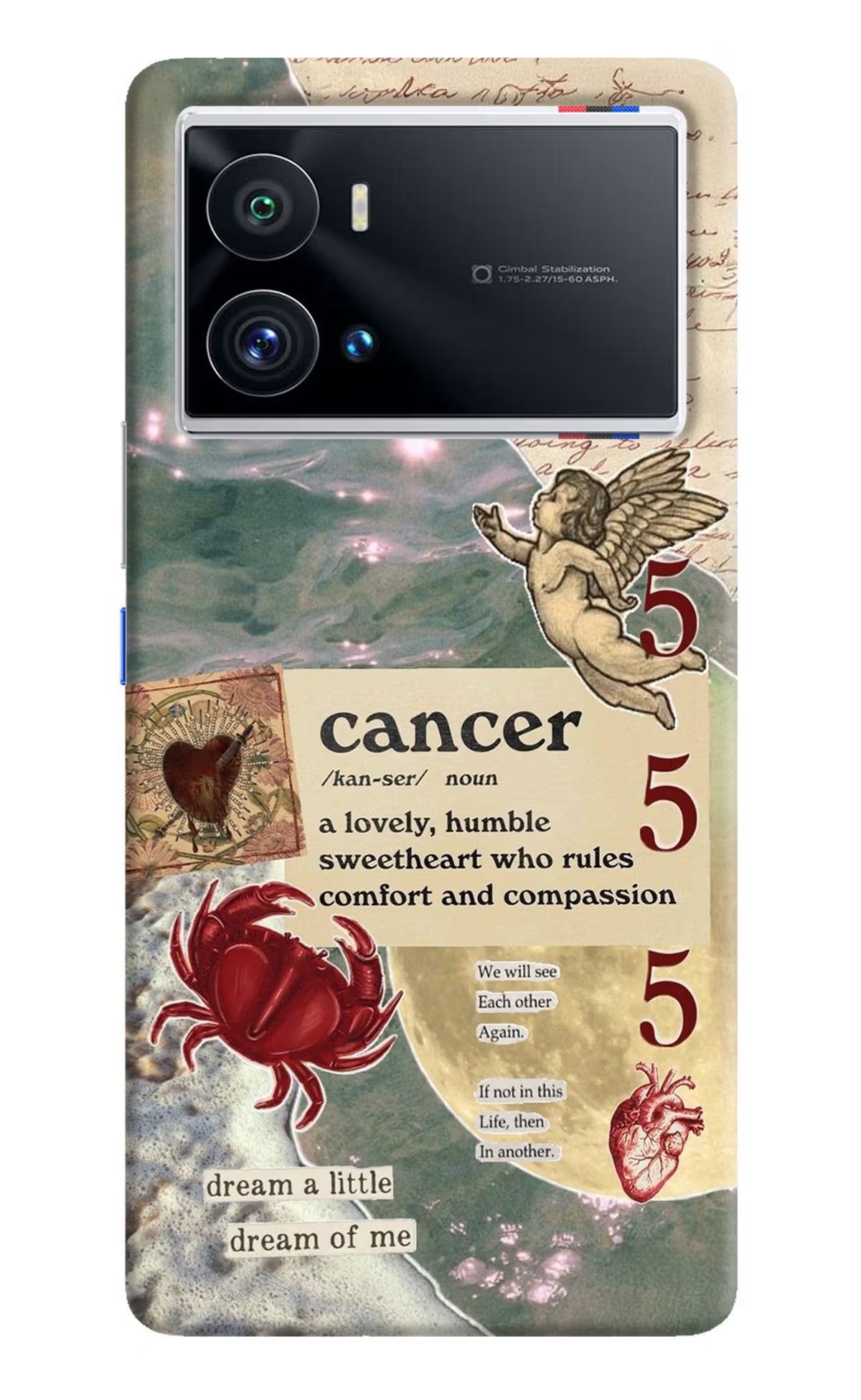 Cancer Zodiac iQOO 9 Pro 5G Hard Case Back Cover by Casekaro
