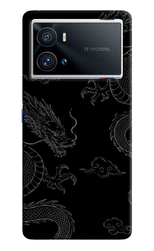 Twin Dragons iQOO 9 Pro 5G Hard Case Back Cover by Casekaro