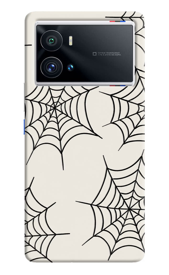 Spider Web iQOO 9 Pro 5G Hard Case Back Cover by Casekaro