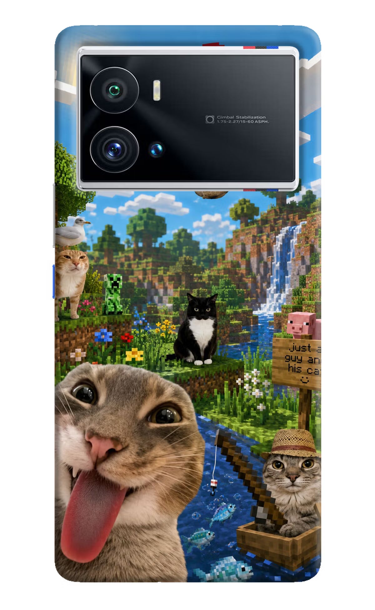 Minecraft Cat Chaos iQOO 9 Pro 5G Back Cover