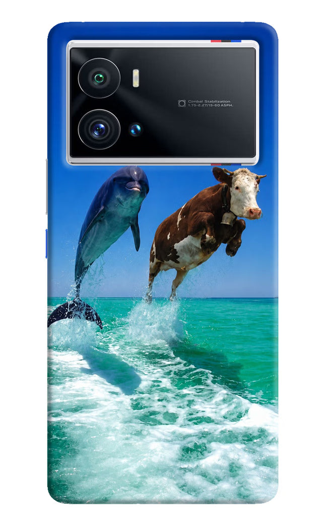 Dolphin vs Cow iQOO 9 Pro 5G Hard Case Back Cover by Casekaro