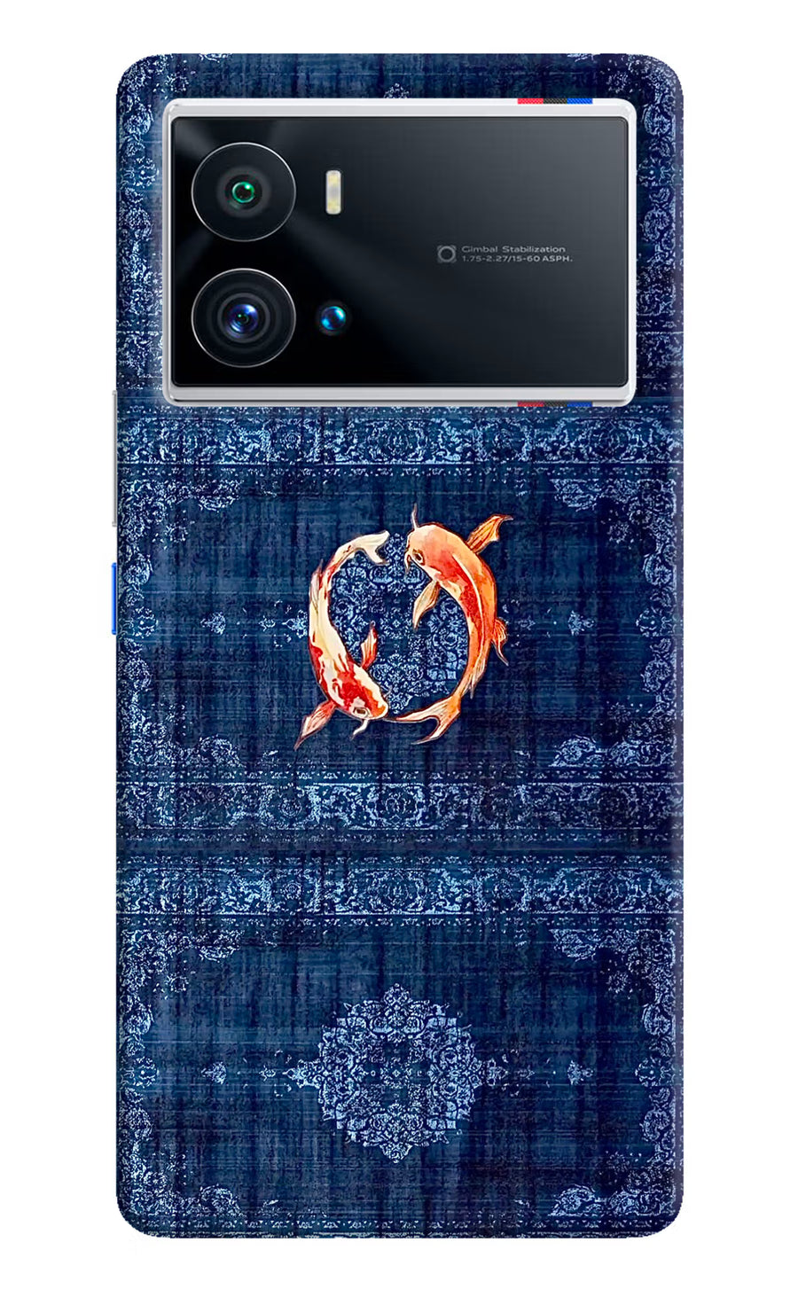 Koi Blue iQOO 9 Pro 5G Back Cover, Hard case