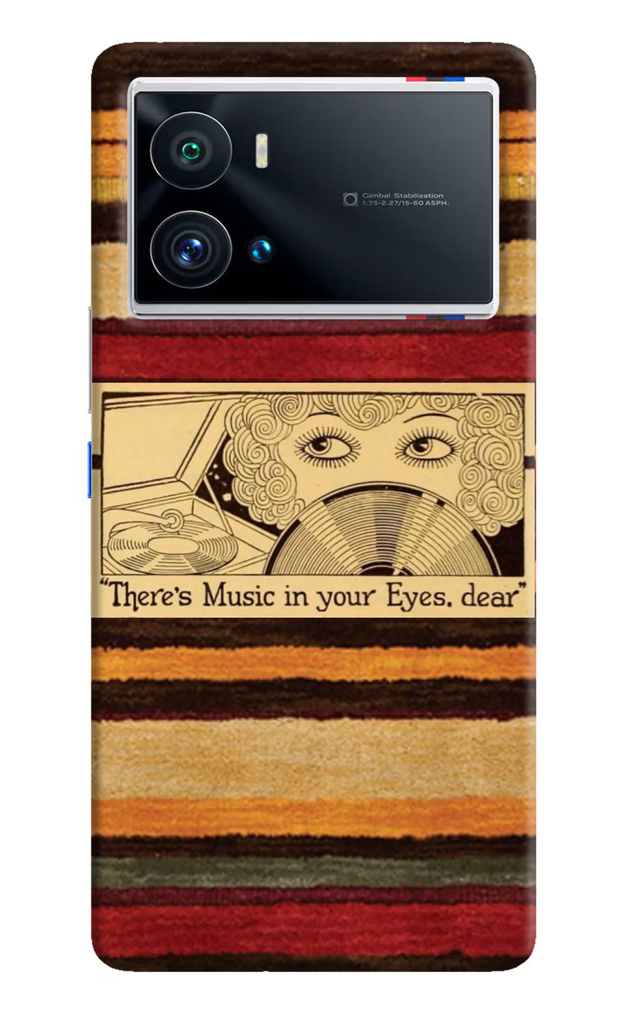 Vinyl Stripes iQOO 9 Pro 5G Back Cover, Hard case