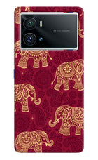 Maroon Elephant iQOO 9 Pro 5G Hard Case Back Cover by Casekaro