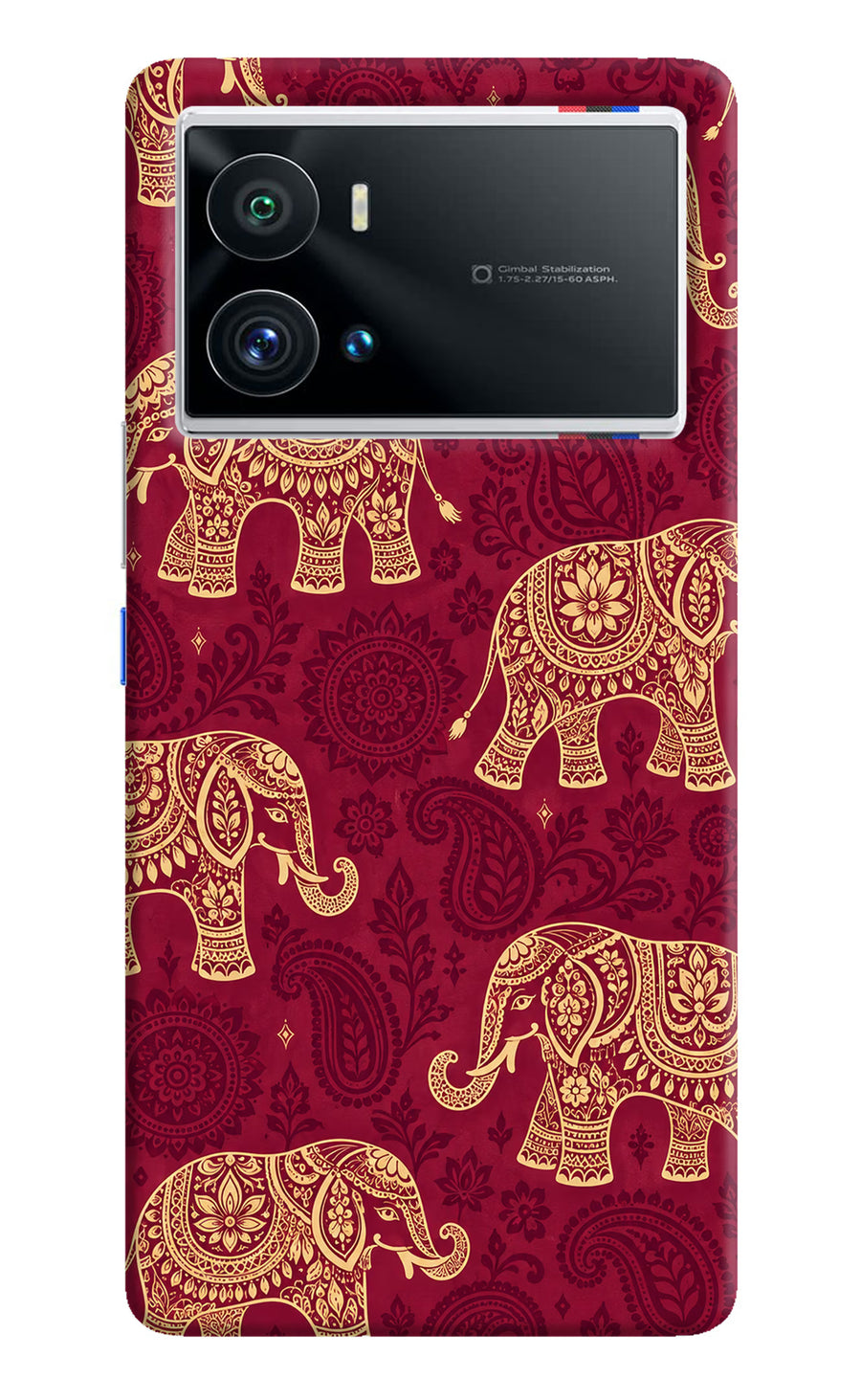 Maroon Elephant iQOO 9 Pro 5G Back Cover, Hard case