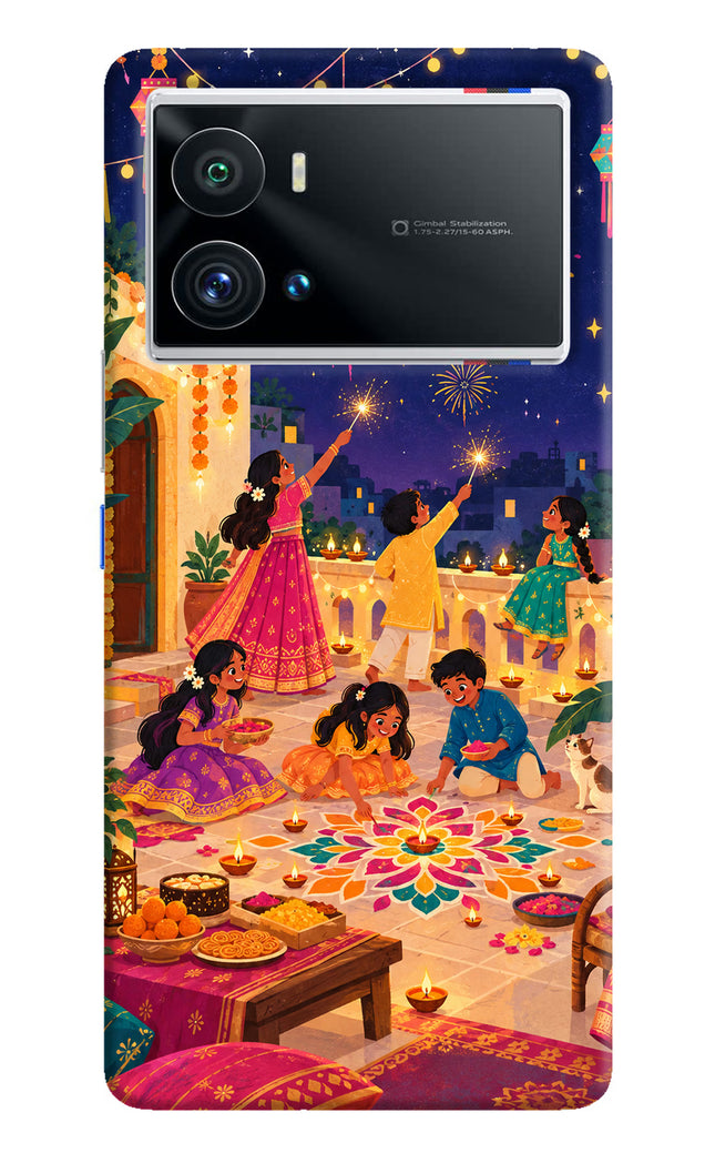 Diwali Night iQOO 9 Pro 5G Hard Case Back Cover by Casekaro