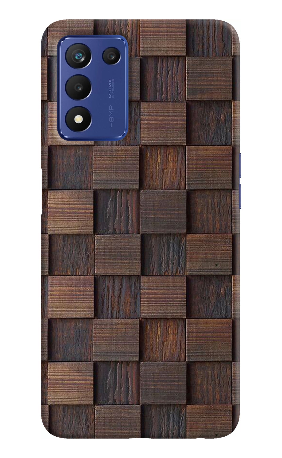 Wooden Cube Design Realme 9 SE Back Cover