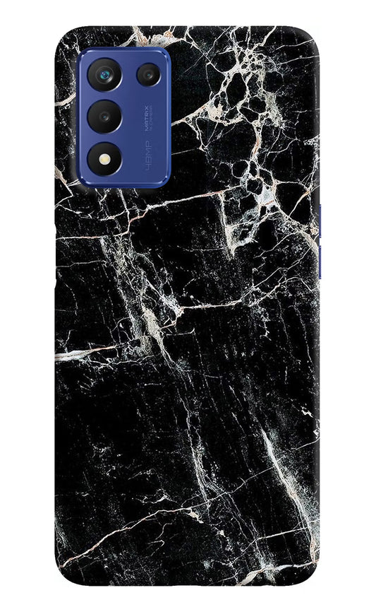 Black Marble Texture Realme 9 SE Hard Case Back Cover by Casekaro