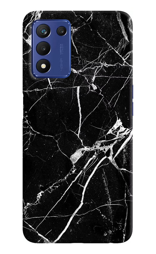 Black Marble Pattern Realme 9 SE Hard Case Back Cover by Casekaro