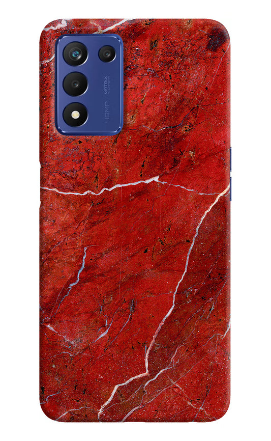 Red Marble Design Realme 9 SE Hard Case Back Cover by Casekaro