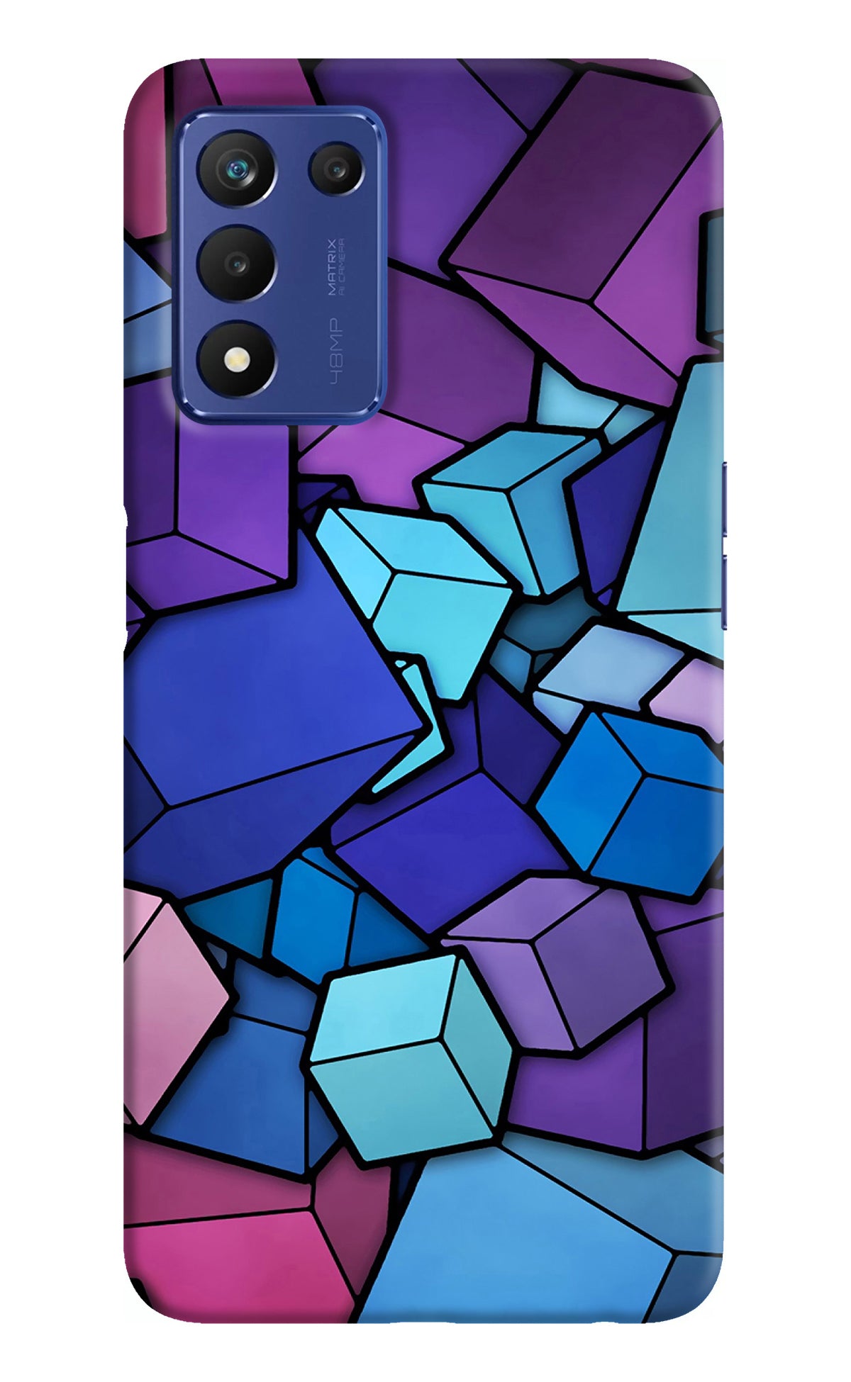 Cubic Abstract Realme 9 SE Back Cover