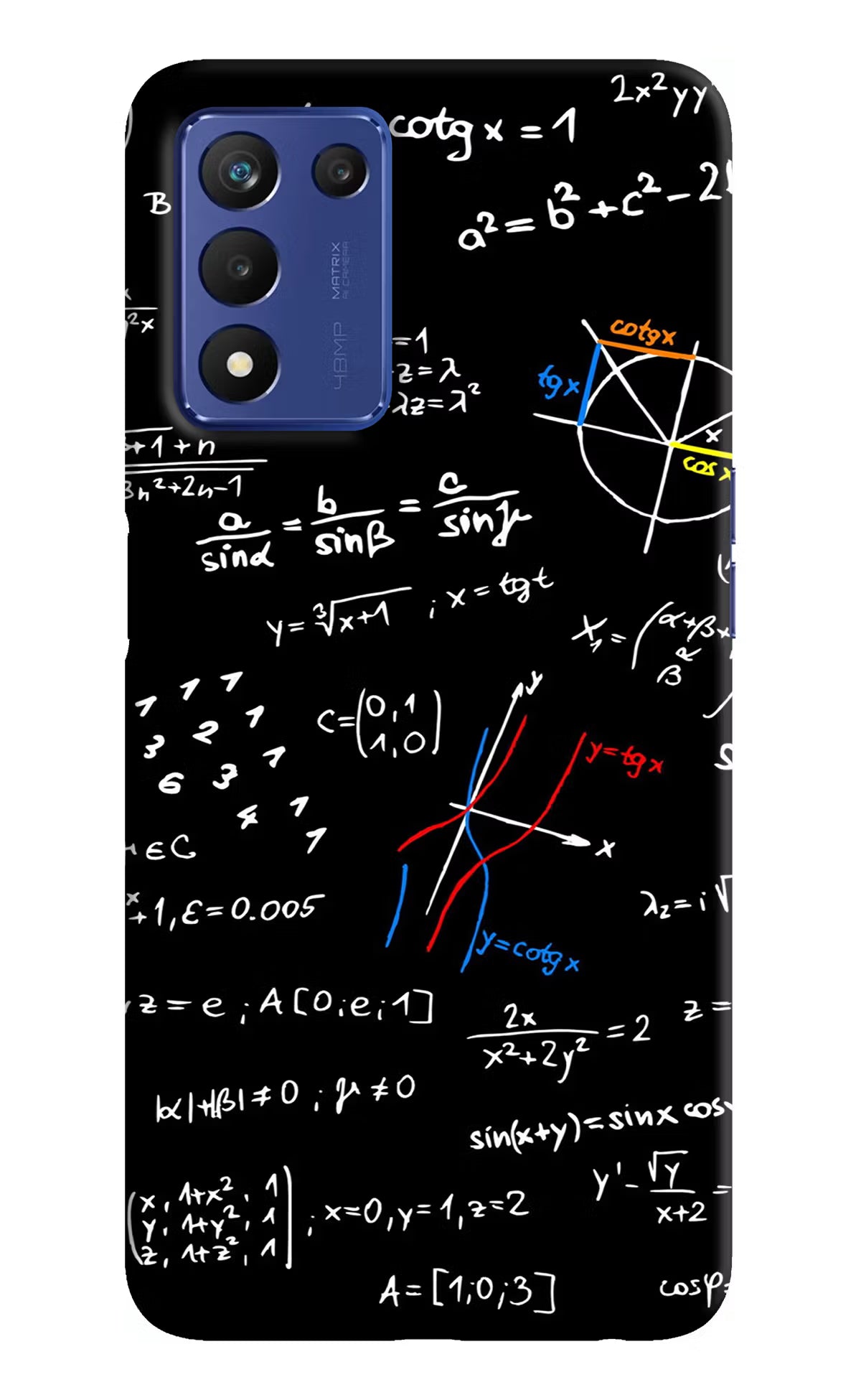 Mathematics Formula Realme 9 SE Hard Case Back Cover by Casekaro