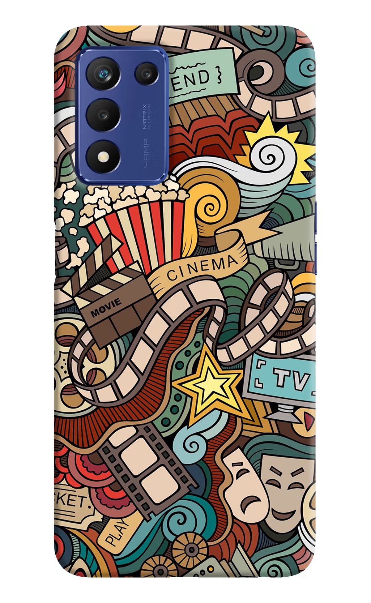 Cinema Abstract Realme 9 SE Hard Case Back Cover by Casekaro