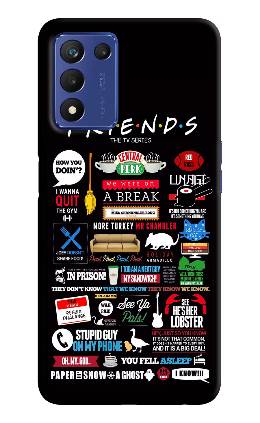 FRIENDS Realme 9 SE Back Cover, Hard case