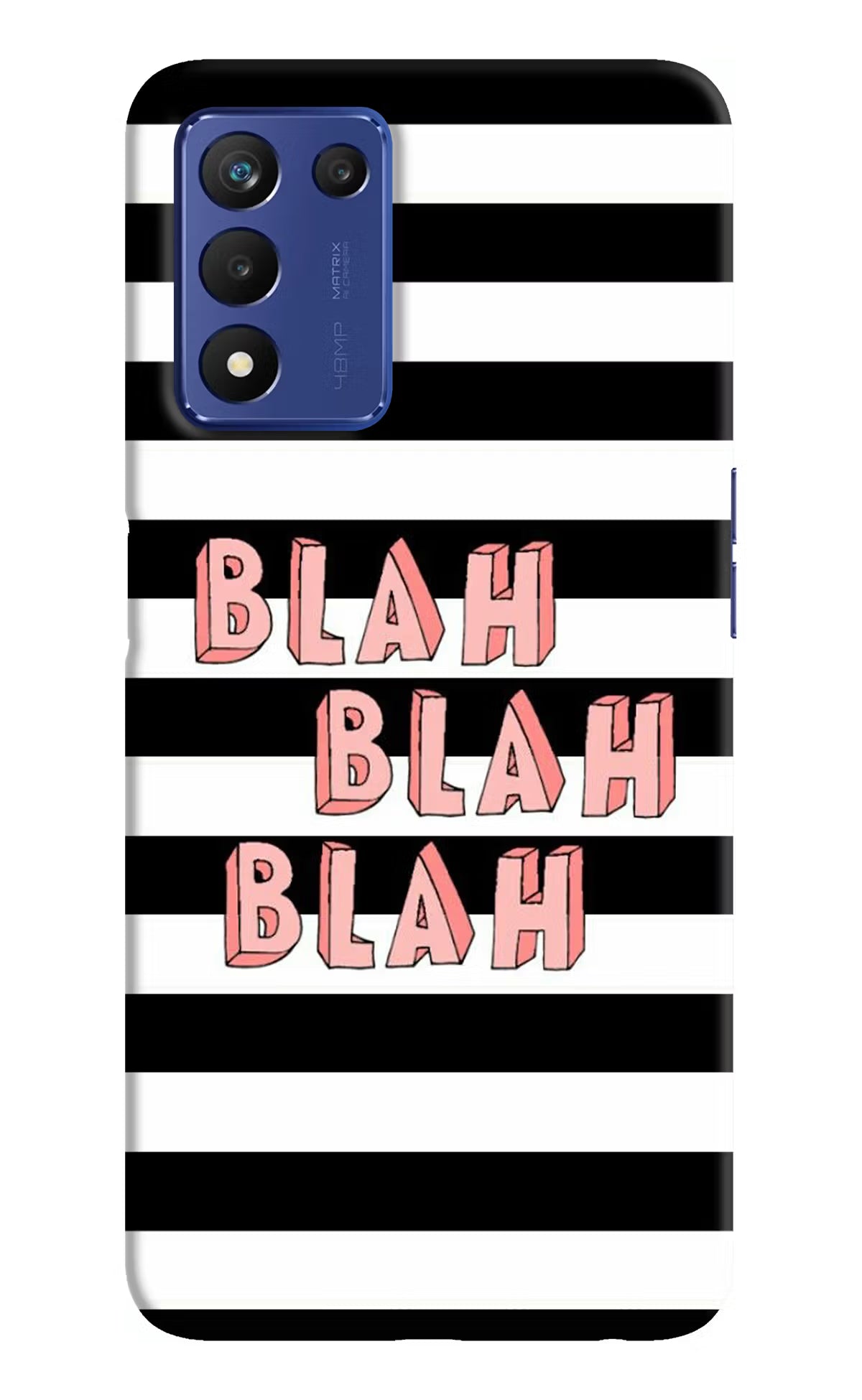 Blah Blah Blah Realme 9 SE Hard Case Back Cover by Casekaro