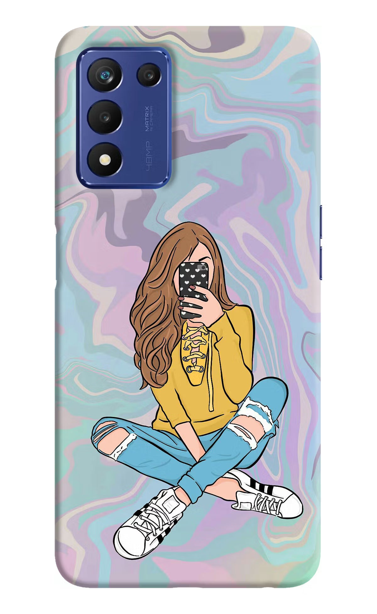 Selfie Girl Realme 9 SE Hard Case Back Cover by Casekaro