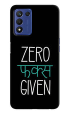 Zero Fucks Given Realme 9 SE Hard Case Back Cover by Casekaro