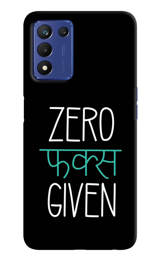 Zero Fucks Given Realme 9 SE Hard Case Back Cover by Casekaro